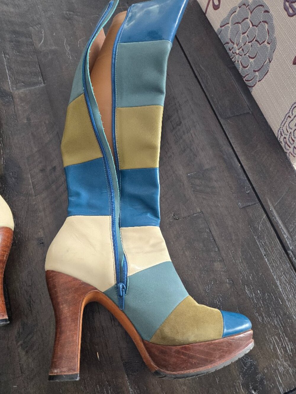 Fluevog retro high heel boots